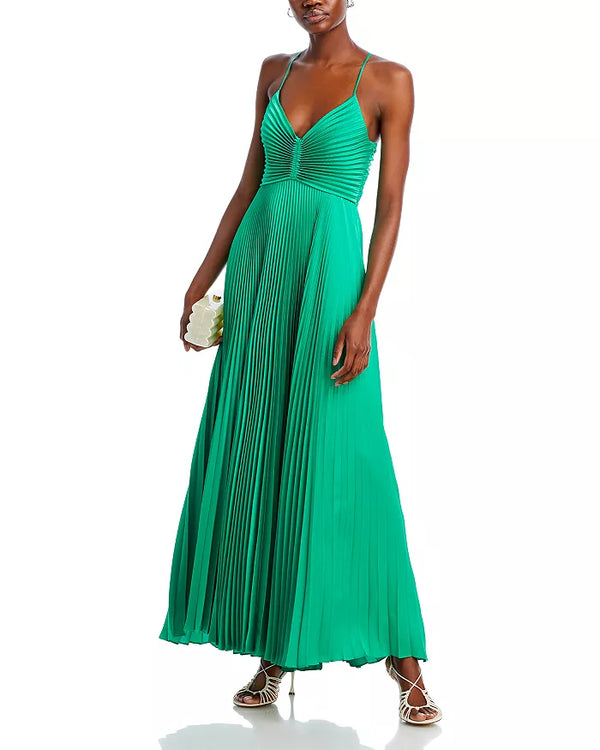 A.L.C. - Aries Pleated Open Back Dress
