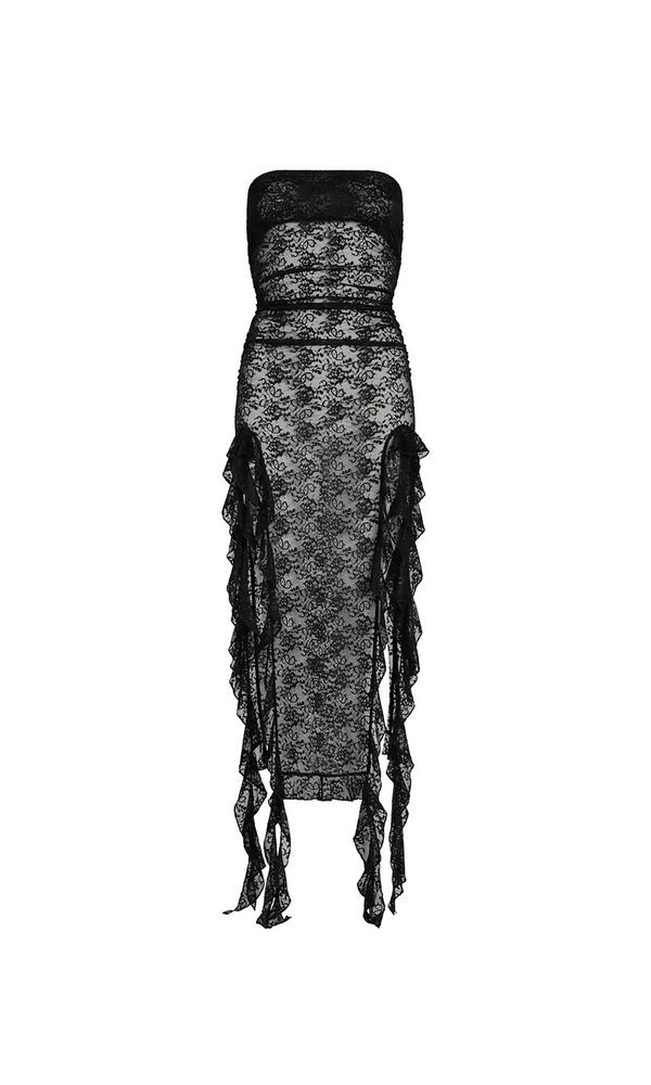 Lioness - Rendezvous Sheer Lace Midi Dress