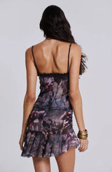 Jaded London - Dusk Bloom Mini Fatale Dress