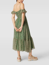 Bardot - Fauna Cold Shoulder Midi Dress BARDOT green floral