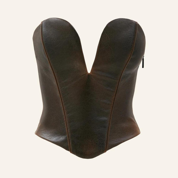 Cult Naked - Cult Naked Leather Corset Set