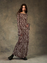 Realisation Par - Gia Dress- Zebra Print Maxi