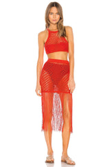 Camila Coelho - Camila Coelho Crochet Skirt and Top Matching Set