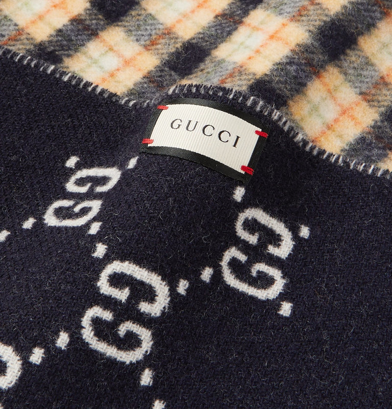 Gucci - Gucci Reversible Wool Scarf
