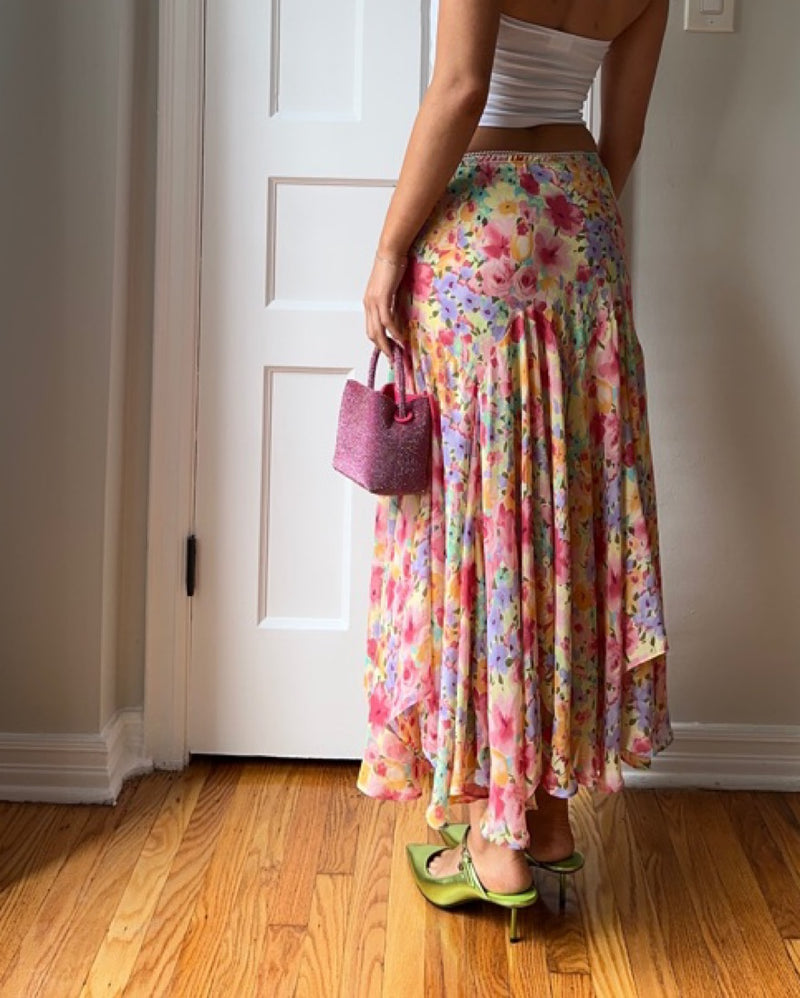 Newsworthy - Floral Midi Skirt