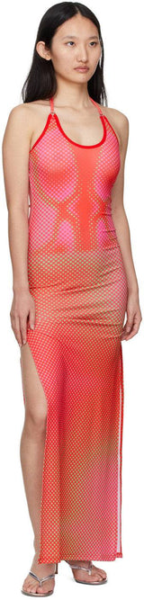 Sinead Gorey - Red Digital Print Curve Enhancing Maxi Dress