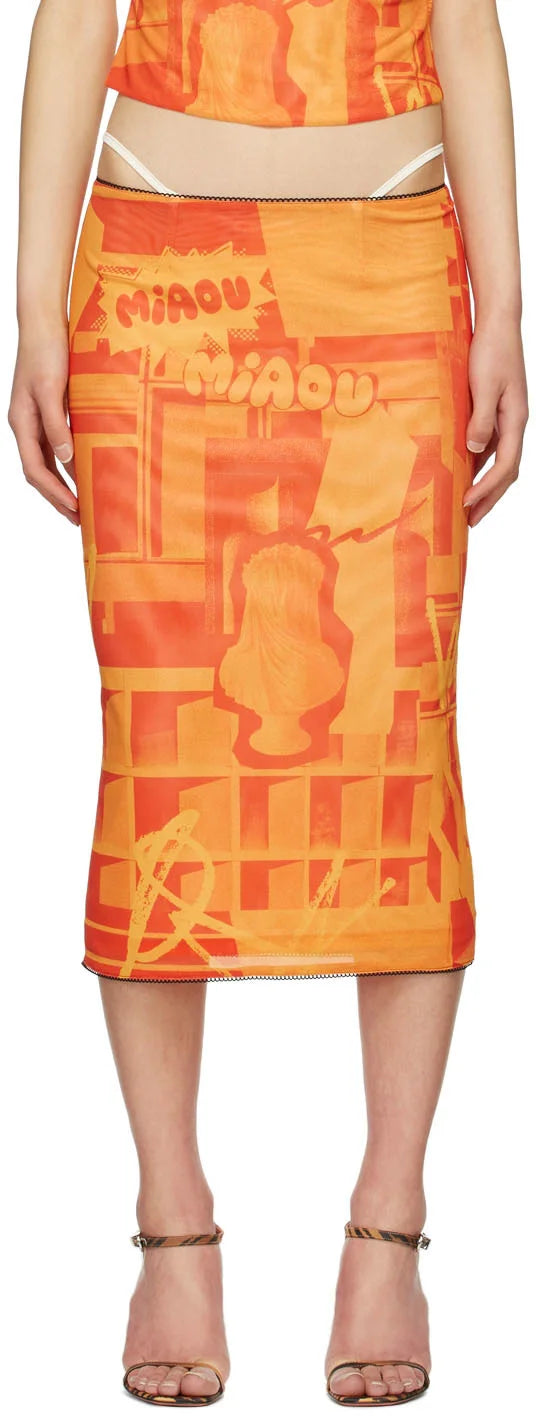 Miaou -Moni Skirt in Stone Orange