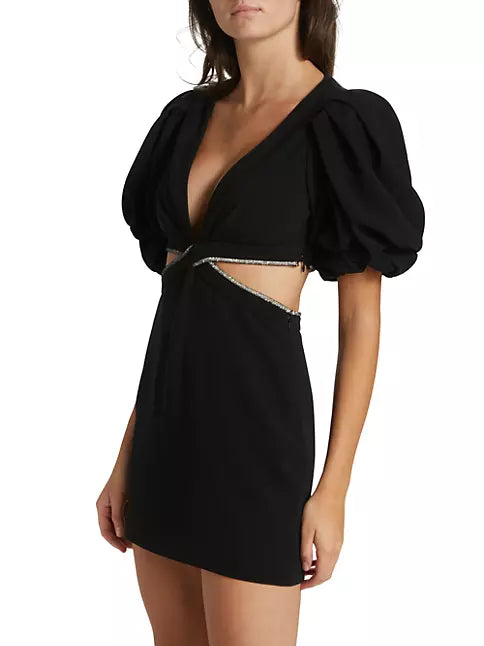 A.L.C. - Hazel Embellished Cutout Mini Dress