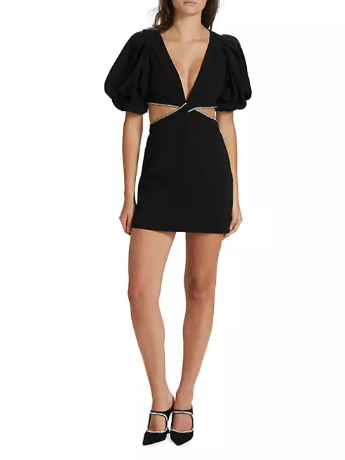 A.L.C. - Hazel Embellished Cutout Mini Dress