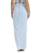 House of CB - Vesper Gathered Side Slit Skirt