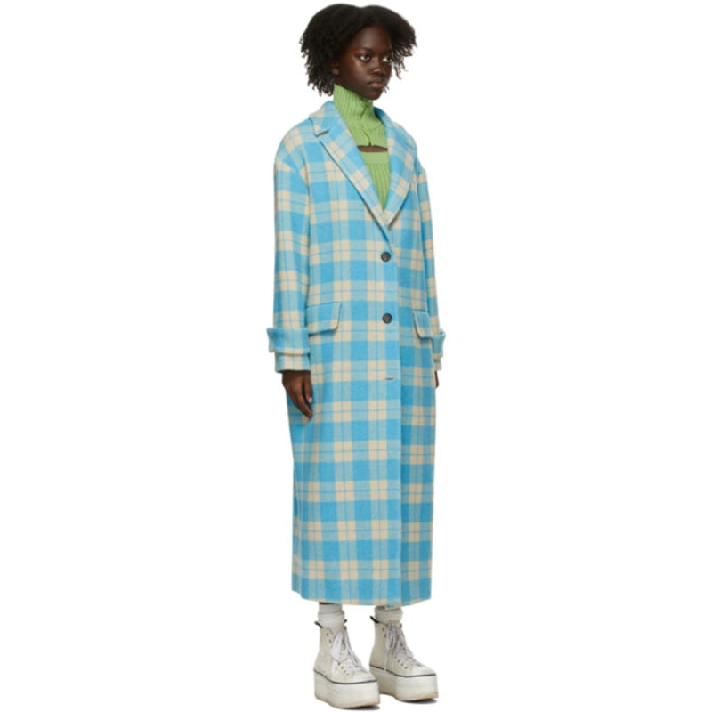 MSGM - Check Pattern Single-breasted Coat