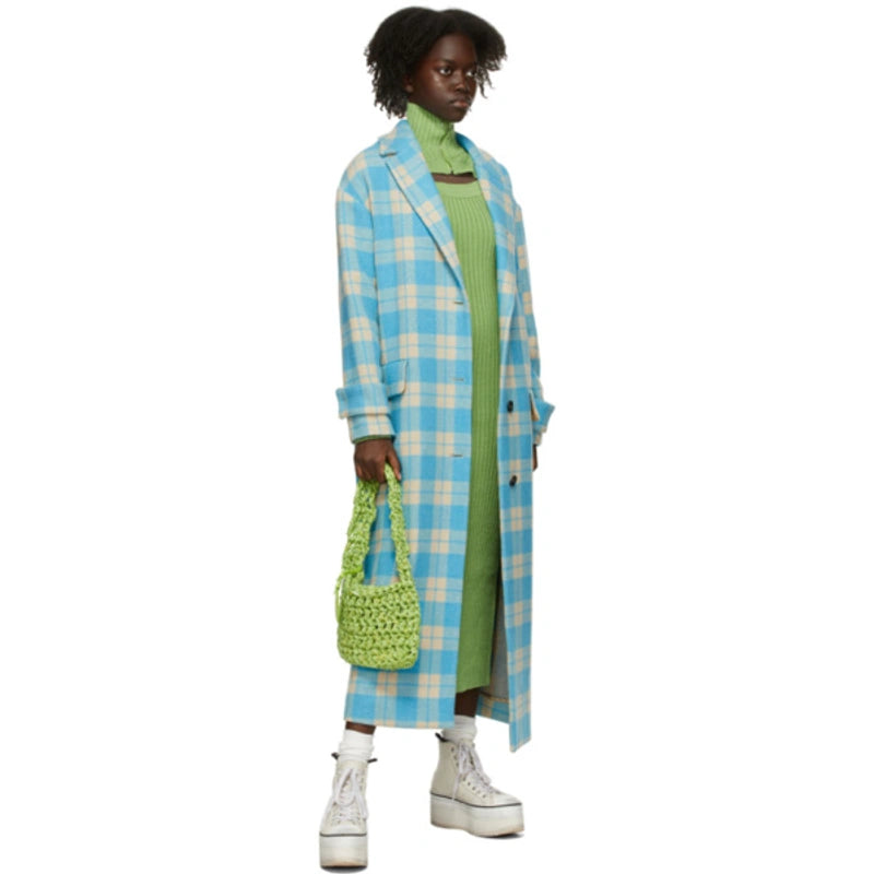 MSGM - Check Pattern Single-breasted Coat