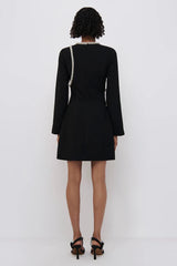 Jonathan Simkhai - Katharine Diamante Mini Dress in Black