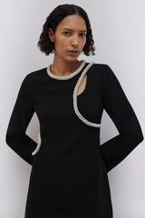 Jonathan Simkhai - Katharine Diamante Mini Dress in Black
