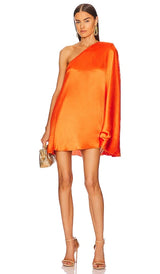 Michael Costello - Barbara Mini Dress In Orange