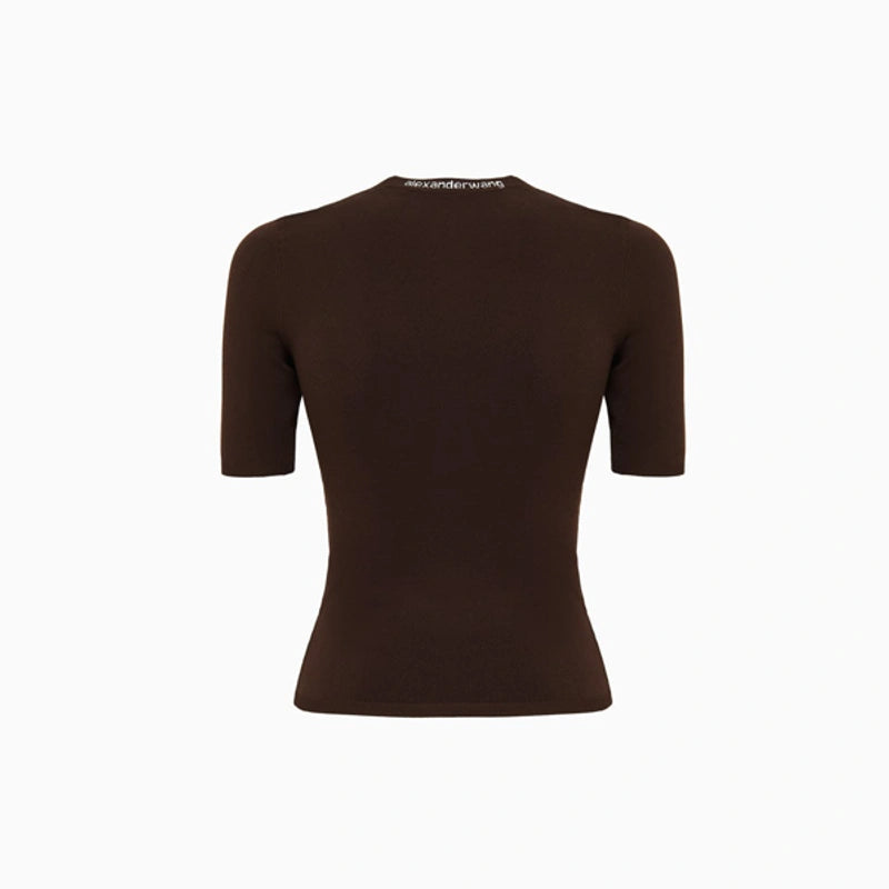 Alexander Wang - Bodycon With Logo Jacquard T-shirt