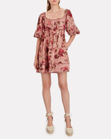 ZIMMERMANN - Cassia Floral Linen Mini Dress