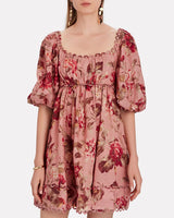 ZIMMERMANN - Cassia Floral Linen Mini Dress