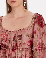 ZIMMERMANN - Cassia Floral Linen Mini Dress