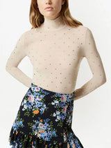 Paco Rabanne - Rhinestone Long-sleeved Top