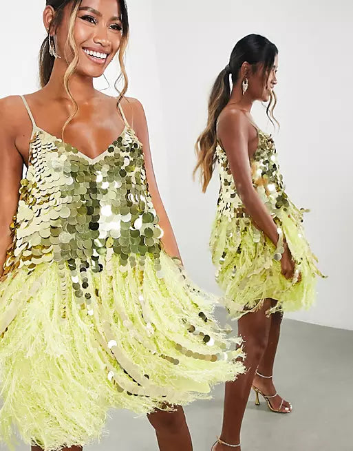 ASOS - Paillette Sequin Mini Dress