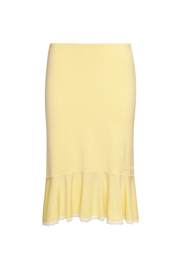 Danielle Guizio - LOW RISE DAINTY MIDI SKIRT