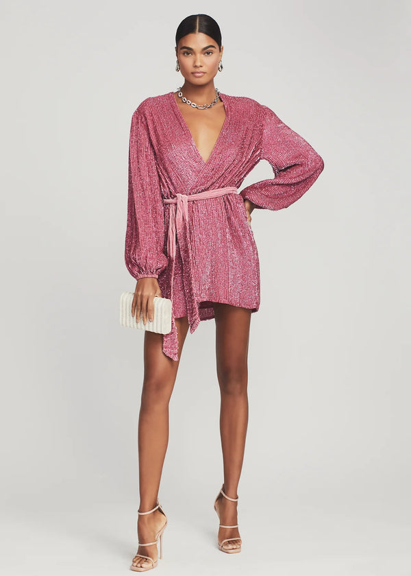 Retrofete - Gabrielle Wrap Dress - Pink