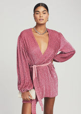 Retrofete - Gabrielle Wrap Dress - Pink