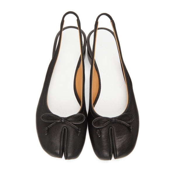 Maison Margiela - Black Slingback Tabi Ballerina Heels