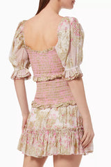 Hemant & Nandita - Hera Smocked Mini Dress