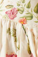 Agua Bendita - Curua Cultivo Maxi Skirt and Top in Linen Set