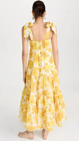 Sonny Midi Sundress - Lemon