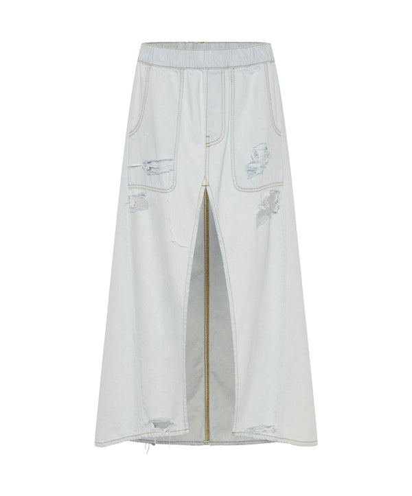 One Teaspoon - BEL AIR BLUE SHABBY SKIRT
