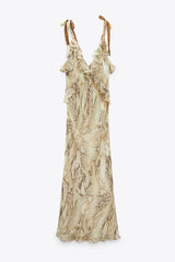 Zara - ANIMAL PRINT MIDI DRESS