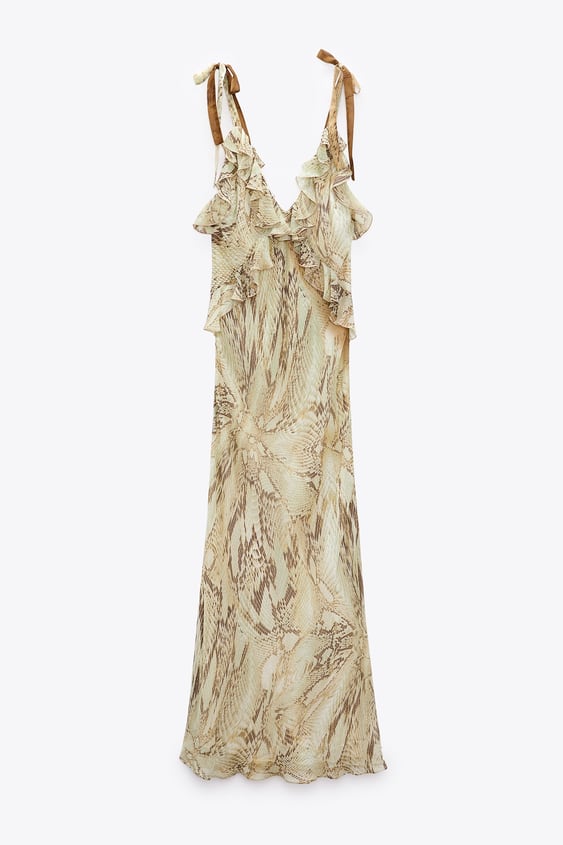 Zara - ANIMAL PRINT MIDI DRESS