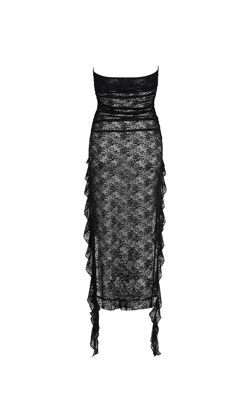 Lioness - Rendezvous Sheer Lace Midi Dress