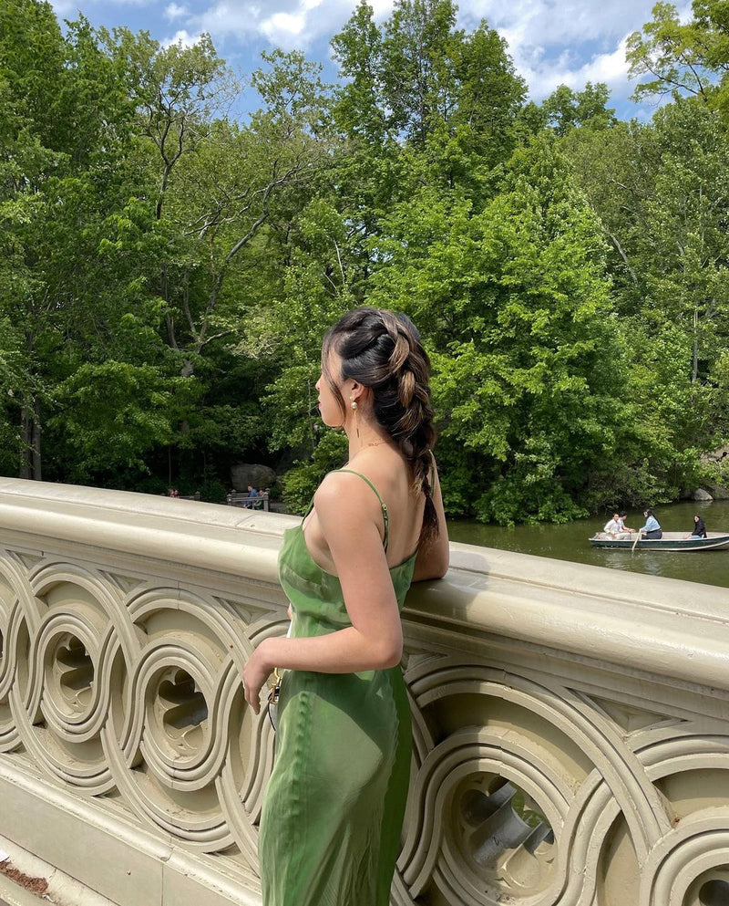 Dana Foley - Green Slip Dress