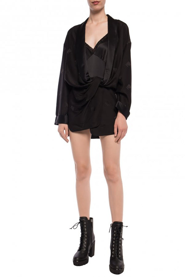 Alexander Wang - BLACK PYJAMA ROMPER