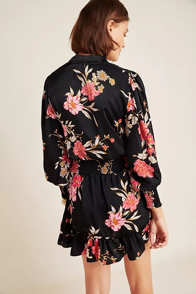 Misa Los Angeles - Iyana Tie-Neck Mini Dress