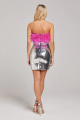 Nadine Marabi - Feather & Sequin Dress