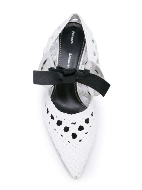 Proenza Schouler - Grommet Woven Pointy Toe Mule