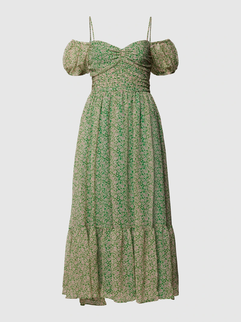 Bardot - Fauna Cold Shoulder Midi Dress BARDOT green floral