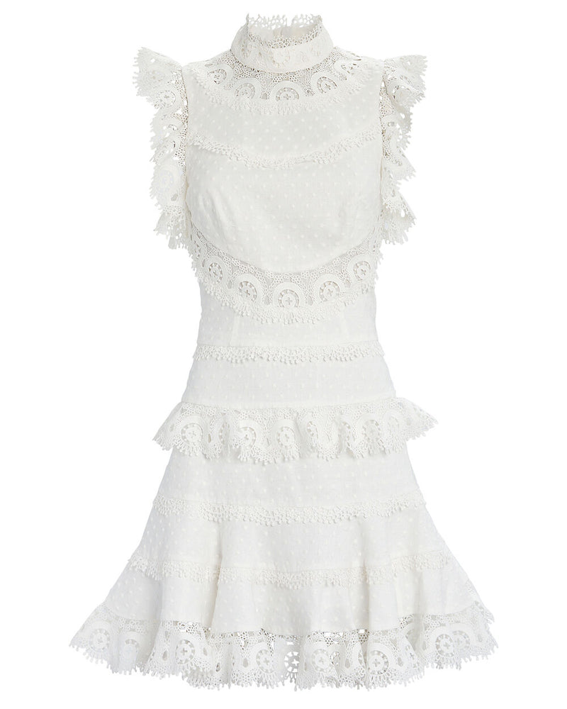 ZIMMERMANN - Peggy Embroidered Mini Dress