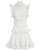 Peggy Embroidered Mini Dress