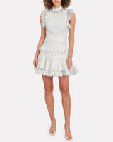 Peggy Embroidered Mini Dress