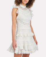 Peggy Embroidered Mini Dress