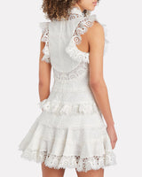 Peggy Embroidered Mini Dress