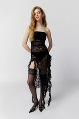 Lioness - Rendezvous Sheer Lace Midi Dress