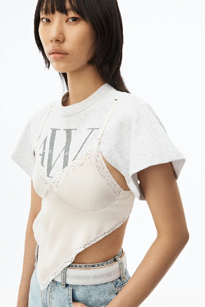 Alexander Wang - T-shirt Camisole Hybrid Top