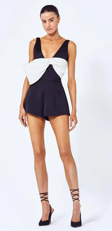 ALEXIS - Black Gian Romper